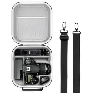 캐논 EOS 레벨 T7 / R100 R50 90D 2000D 니콘 D7100 D7500 소니 알파 ZV-E10과 호환되는 크립토스 여행용 카메라 보관 케이스, 보호 홀더 정리 가방 휴대용