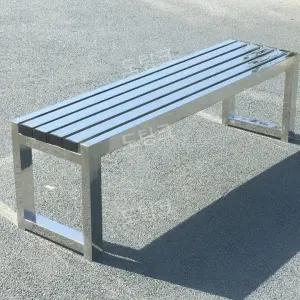 스테인레스 벤치 카페 버스정류장 대기 공원 정원 테라스 정류장 광장