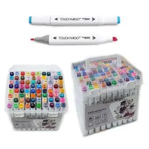 트윈마카펜 WQ52HY94 (유성) 마커펜세트 듀얼 터치펜 -80색세트