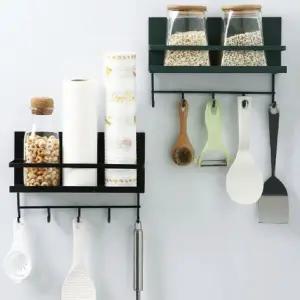 [하프클럽/셀러허브]무타공 주방정리선반 자석선반 주방정리용품