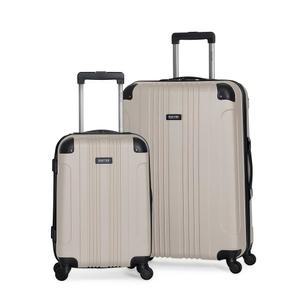 케네스 콜 리액션 아웃 오브 바운즈 경량 하드쉘 4륜 스피너 러기지, 버섯, 2피스 세트(20인치 및 28인치)