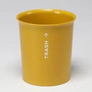 [하프클럽/셀러허브]휴지통 5L 오픈 트래쉬 겨자색 1개