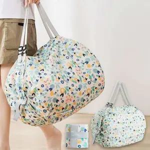 백 접는 블루플라워 가방 여행용가방 캐리어보조가방 짐 접이식