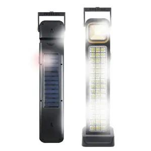 EDISON GO69BJ77 태양광 충전식 LED 캠핑랜턴 손전등 작업등 현장 차박