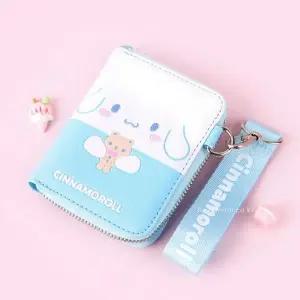귀여운 시나모롤 홀로그램 스트랩지갑 여성 실용 파우치
