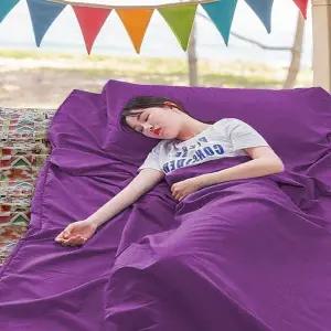 퍼플 HJ84YV37 침낭라이너 침낭내피 침낭시트 경량침낭