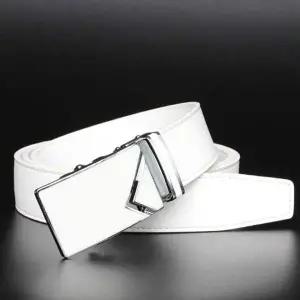 [콩심팥심]심플 자동 레더벨트 고급 소가죽 자동벨트 남성 허리띠 캐주얼벨트