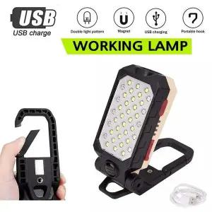 LED VU63HE18 충전식 손전등 후레쉬 캠핑 랜턴 작업등 자석 SMD