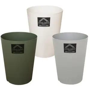 [하프클럽/셀러허브]생활창고 줄무늬 오픈 휴지통 10L