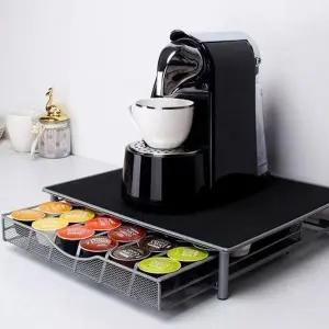 [하프클럽/셀러허브]JU 서랍식 캡슐커피홀더 36구 커피머신 거치대 캡슐커피