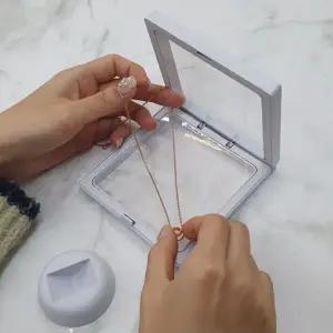 [하프클럽/셀러허브]돌반지케이스 PE필름 악세사리 액자 케이스 화이트 11x11