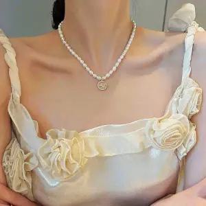 패션 진주목걸이 진주목걸이펜던트 데일리 펜던트 목걸이 큐빅