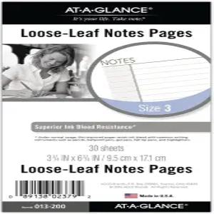 데이 러너 언데이트 플래너 노트 리필 3.75 x 6.75 인치 (013-200)