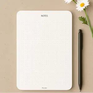 클레버 사인 메모 패드 A5 사이즈(8.3 x 5.8 ) ？ 2팩 각 50매씩 판지 뒷면이 지지되는 고급 품질의 종이 -