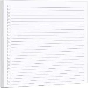 321 완료 체크리스트 메모장 기획 패드 - 50매(5.5x 8.5) 뜯을 수 있는 방법 체크박스 목록 미국산 빈 일반