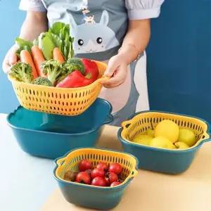 [하프클럽/셀러허브]믹싱볼 물빠짐 과일 채소 바구니 펀칭볼바구니 채반