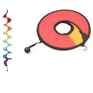 편리한캠핑스피너 캠핑안전용품 스트랩장식 무지개색상 텐트