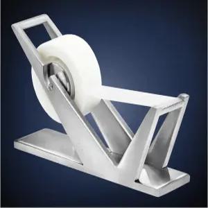 ArtsOnDesk 특허받은 모던 아트 테이프 디스펜서 St202 스테인리스 스틸 실버 컬러 고급 책상 액세서리