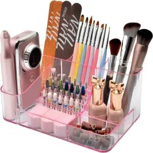 안루이 네일 드릴 홀더 28홀 아크릴 비트 전문 책상 정리함 케이스 및 매니큐어 도구 보관함 -