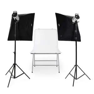 [에이치플러스몰]포멕스 사진조명 스튜디오 촬영 세트 (E400 SST-D) 푸드 요리 음식