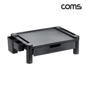 서랍형 모니터 받침대 높이조절 스탠드 HIPS 재질 플라스틱 조립형