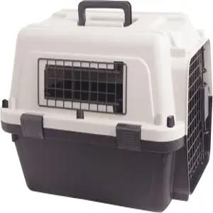 포파우 플라스틱 개/고양이 상자 바퀴 없는 휴대용 여행용 애완동물 사육장 소형 태닝