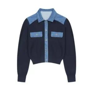 베스띠벨리 데님배색니트풀오버 BKUCC2909 국내매장판 1687237