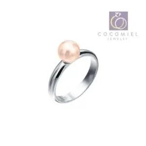 얇은반지 기본 옐로우 진주반지 은반지 실버반지 진주EBS-R-57