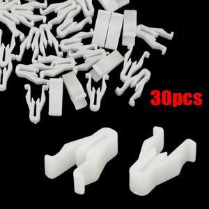 하이랜더 CT200h GS350 GS450h I 50 LS460 용 Lexus 4 러너 Toyota 30pcs 자동차 흰색 플라스틱 나일론 스