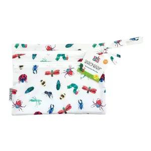 베이프론베이비 에릭 칼 버그 월드 습식 드라이백 - 방수 두 지퍼 포켓 식사 시간 기저귀 유모차 간식