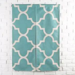 (민트패턴) 주방창커튼 반커튼 가림막 간이커튼 가림천 공간분리