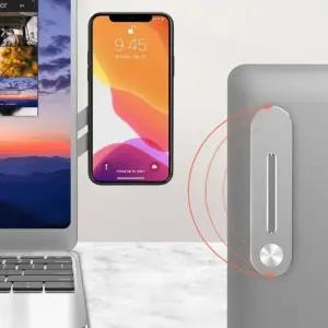 ( )스마트폰 노트북 모니터 사이드 거치대 핸드폰 접이식 용품 폰홀더 폰거치대 악세사리