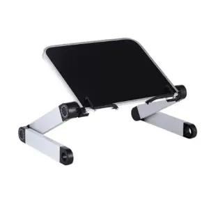 (색상 블랙)접이식 노트북 거치대 멀티 테이블 사무용 및 홈오피스 최적화 책상 기능 다각도 받침대