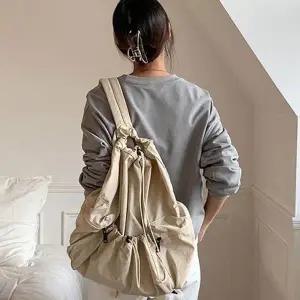 [다잇템] 여자 경량 복주머니 바스락 클래식 주머니 백팩