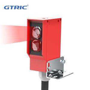 GTRIC 사각 광전 센서 광학 적외선 스위치 확산 반사 IP67 방수 24-220V AC DC 범용 7m 거리