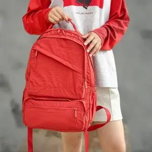 [신상오픈런]여성용 경량 면혼합 다용도 포켓 백팩 (41316325)