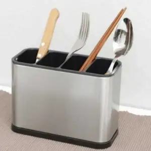 ( )가정용 주방 조리도구 정리함 보관함 물빠짐 수저통 4구