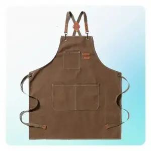 바리스타 카페 화방 남녀공용 베이킹 목공 데님 앞치마