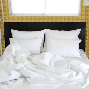 호텔침구 클라모프 80수 호텔 화이트 무지 이불커버