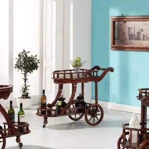 [퍼니프랑] 수입 유럽형 빈티지 엔틱가구 TR 25 중) 엔틱 컬러 주방 와인 수납장 웨곤