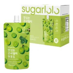 [인테이크] 슈가로로 무설탕 맛있는 곤약젤리 청포도 150g*10팩