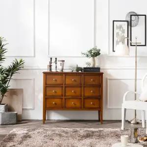 [퍼니프랑] 엔틱가구 TR 07 9D 우드 컬러 화장대 겸용 콘솔