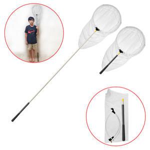 물고기 뜰채 (고급형 5단 스텐 잠자리채 대형 -화이트) 안테나 길이조절 곤충채집망