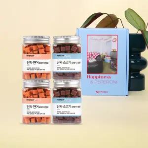 페페로니펫 진짜 오메가3 연어 2개+소고기 2개 세트