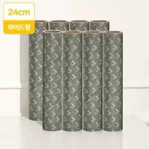 와이드 사선 돌돌이 8P 롤 테이프 클리너 리필 (90회분)