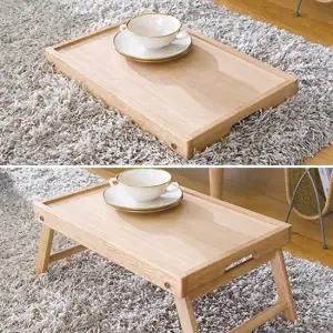 [탑펠리즈] 피코 원목 접이식 베드 트레이 캠핑테이블