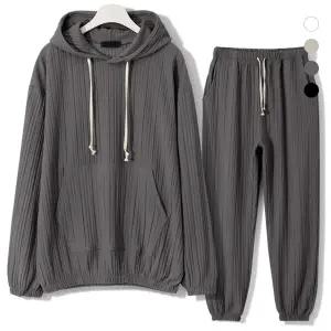 [하프클럽/엠엔씨]플리츠 박스후드 조거세트 (MDSE584NT)