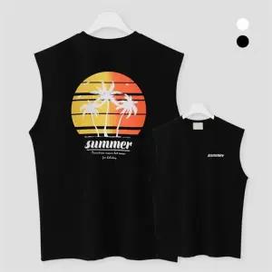 [하프클럽/엠엔씨]썸머프린팅 특양면 나시티 (MDVT432PA)