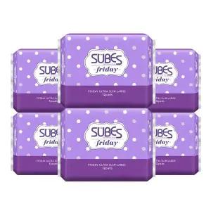 [슈베스] 생리대 프라이데이 울트라슬림 대형 12P x6팩