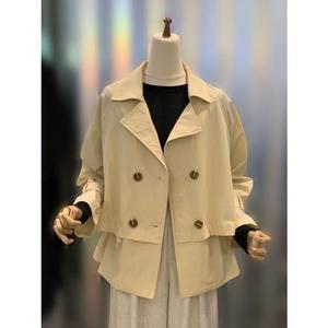 [갤러리아] ab.f.z 나그랑 허리스트링 더블 트렌치코트 자켓 ACY5HR31G